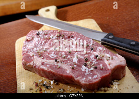 Chuck Auge Rollen, Black Angus, rohes Fleisch Stockfoto