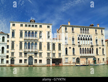 Palazzo Giustinian Querini Dubois und Palazzo Bernardo ein San Polo Stockfoto