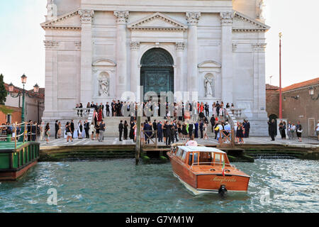 Hochzeit - Hochzeit in Venedig, Chiesa Redentore Kirche, Venezia Stockfoto