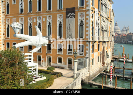 "Schönen Morgen", Spaceman Ausstellung von Joseph Klibansky, gehostet in Palazzo Franchetti, Venedig Stockfoto