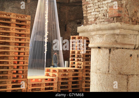 Biennale - Arte Laguna Preis 2016 im Arsenale von Venedig. Künstler Farid Rasulov. Stockfoto