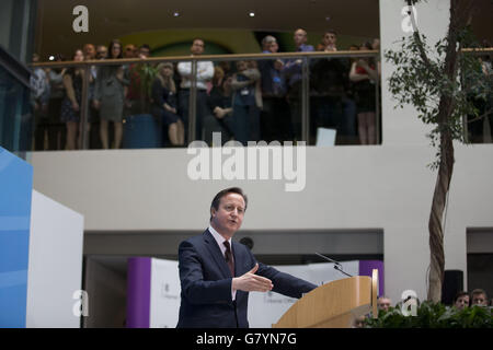 Cameron kündigt neue Einwanderungsgesetze Stockfoto