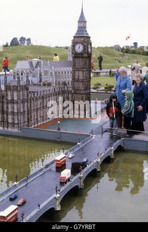 Tucktonia Modelldorf - Dorset Stockfoto