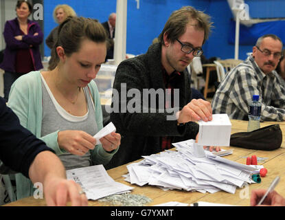 Erklärung von Parlamentswahlen 2015 - 7. Mai Stockfoto