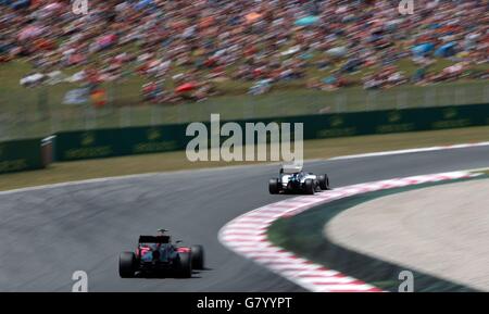 Formel 1 - großer Preis von Spanien - Training und Qualifikation - Circuit de Barcelona-Catalunya. Williams Valterri Bottas beim Qualifying für den Großen Preis von Spanien auf dem Circuit de Barcelona-Catalunya in Barcelona, Spanien. Stockfoto