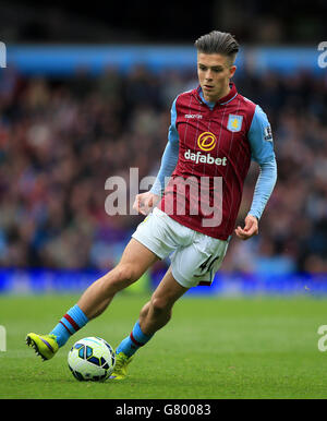 Fußball - Barclays Premier League - Aston Villa gegen West Ham United - Villa Park. Jack Grealish von Aston Villa während des Spiels der Barclays Premier League in Villa Park, Birmingham. Stockfoto