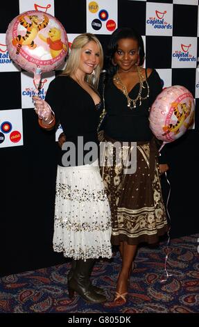 Capital FM Awards - Royal Lancaster Hotel. Sugababes Heidi Range (links) und Keisha Buchanan. Stockfoto