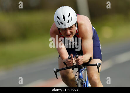 Sport - britische Paratriathlon Meisterschaften - Millennium Küstenpark Stockfoto