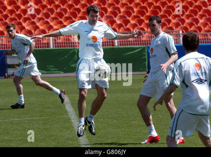 Fußball - World Cup Qualifier - Gruppe vier - Israel V Republik Irland - Irland-Training - Ramat-Gan-Stadion Stockfoto