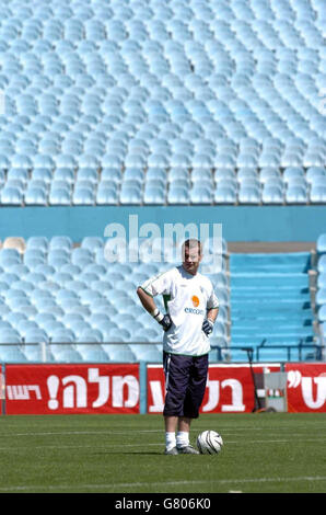 Fußball - World Cup Qualifier - Gruppe vier - Israel V Republik Irland - Irland-Training - Ramat-Gan-Stadion Stockfoto