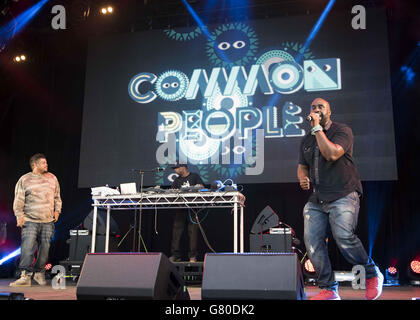 De La Soul live auf der Common Stage, beim Common People Festival, Southampton Common in Southampton Stockfoto