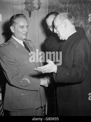 Politik - Präsident Marschall Tito - London Stockfoto