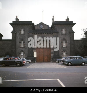 Kriminalität - Wandsworth Prison - South West London. Außenaufnahme des Wandsworth Prison, South West London, erbaut 1851. Stockfoto