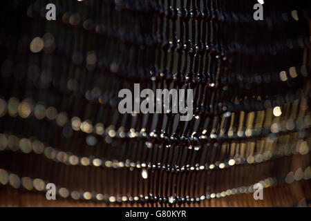 Eine allgemeine Ansicht eines Netzes am 12. Tag der French Open bei Roland Garros am 4. Juni 2015 in Paris, Frankreich Stockfoto