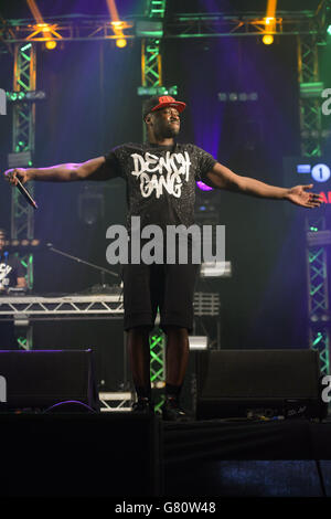 Lethal Bizzle während des Radio 1 Big Weekend, in Earlham Park, Norwich statt. Stockfoto