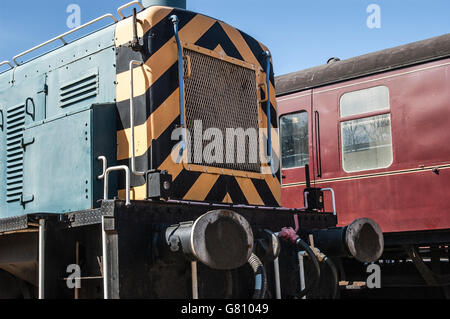 Klasse 03 D2063 Diesel Rangierlok in Doncaster im Jahr 1959 erbaut. In BR blauen Lackierung auf die North Norfolk Railway Stockfoto