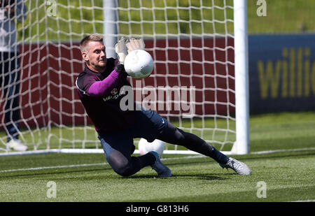 Fußball - internationale Freundschaftsspiele - Republik Irland V England - England-Training und Media-Sitzung - St George Park Stockfoto