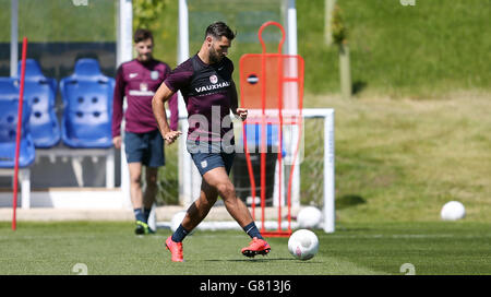 Fußball - internationale Freundschaftsspiele - Republik Irland V England - England-Training und Media-Sitzung - St George Park Stockfoto