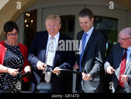 Donald Trump besucht Turnberry Stockfoto