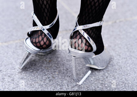 Streetstyle bei Martin Margiela - PFW Männer s/s 2017 Stockfoto