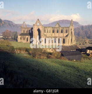 Gebäude und Wahrzeichen - Tintern Abbey - Monmouthshire Stockfoto