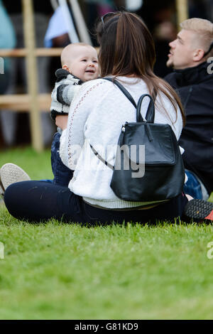 Hay Festival 2015, Hay-On-Wye. Atmosphäre beim Hay Festival in Powys, Wales Stockfoto