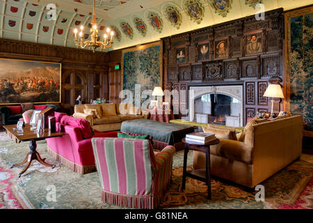 Combermere Abbey, Shropshire, Großbritannien, ein ehemaliges Kloster mit Inhaber Peter & sarah Callander - Beckett. Stockfoto