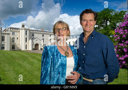 Combermere Abbey, Shropshire, Großbritannien, ein ehemaliges Kloster mit Inhaber Peter & sarah Callander - Beckett. Stockfoto