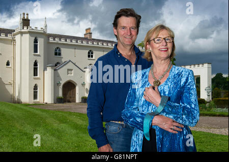 Combermere Abbey, Shropshire, Großbritannien, ein ehemaliges Kloster mit Inhaber Peter & sarah Callander - Beckett. Stockfoto