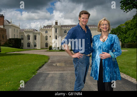 Combermere Abbey, Shropshire, Großbritannien, ein ehemaliges Kloster mit Inhaber Peter & sarah Callander - Beckett. Stockfoto