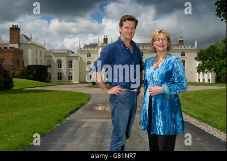 Combermere Abbey, Shropshire, Großbritannien, ein ehemaliges Kloster mit Inhaber Peter & sarah Callander - Beckett. Stockfoto