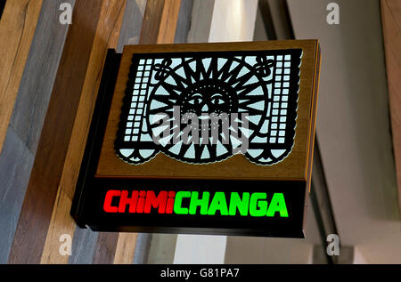 Chimichanga, Cabot Circus, Bristol, UK Stockfoto