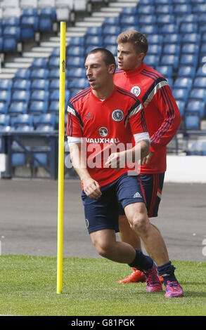 Fußball - internationale Freundschaftsspiele - Schottland V Katar - Schottland Trainingseinheit - Hampden Park Stockfoto