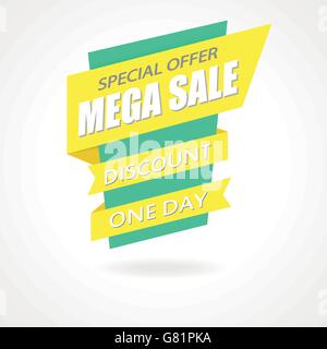 Verkauf Zeichen Banner Poster bereit für Web und Print. Stock Vektor