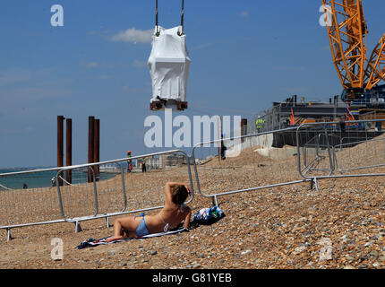 Brighton i360 Turm Stockfoto