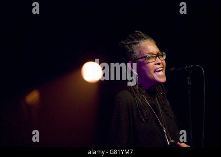 US-amerikanische jazz-Sängerin Abbey Lincoln führt in Enghien Jazz Festival in Enghien-Les-Bains, außerhalb Paris, Frankreich, 26 Juni 20 Stockfoto