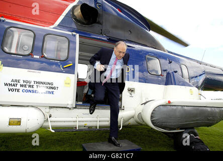 Allgemeiner Wahlkampf 2005 - Konservative Partei - Hartpury Sports Academy. Der konservative Führer Michael Howard kommt. Stockfoto