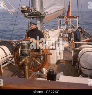 Freizeit - Training Schiff "Sir Winston Churchill - Rumpf Stockfoto