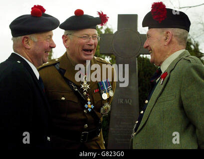 Schwarze Uhr Memorial - Balhousie Schloss Stockfoto