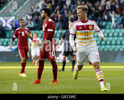 Fußball - internationale Freundschaftsspiele - Schottland V Katar - Easter Road Stockfoto