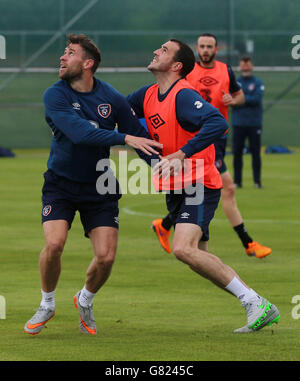 Fußball - internationale Freundschaftsspiele - Republik Irland V England - Republik von Irland Trainingseinheit - Gannon Park Stockfoto