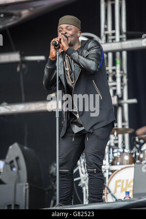 Fuse ODG live auf der Bühne am 2. Tag des Parklife Festivals am 07 2015. Juni im Heaton Park Manchester, Großbritannien Stockfoto