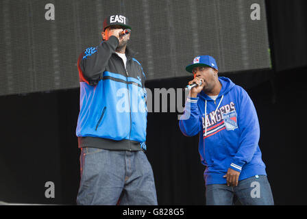 GZA, U-God, Ghostface Killah und Capadonna von Wu Tang Clan spielen live auf der Bühne am 1. Tag des Parklife Festivals am 06 2015. Juni im Heaton Park Manchester, Großbritannien Stockfoto