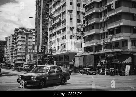 27. Juni 2016 Reisen in Sham Shui Po, Hong Kong - die berühmten Straßenmarkt und Altstadt Stockfoto