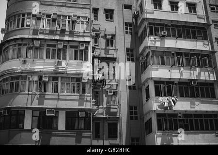 27. Juni 2016 Reisen in Sham Shui Po, Hong Kong - die berühmten Straßenmarkt und Altstadt Stockfoto