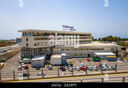 Vithas Xanit International Hospital, Benalmadena, besuchte häufig von britischen Expats. Malaga, Costa Del Sol, Spanien. Stockfoto