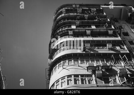 27. Juni 2016 Reisen in Sham Shui Po, Hong Kong - die berühmten Straßenmarkt und Altstadt Stockfoto