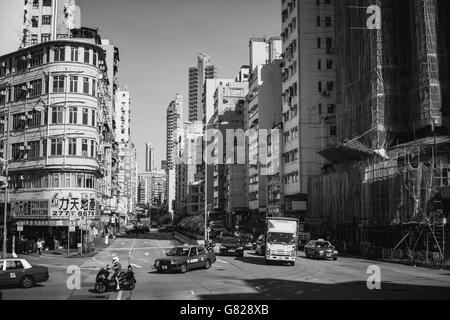 27. Juni 2016 Reisen in Sham Shui Po, Hong Kong - die berühmten Straßenmarkt und Altstadt Stockfoto