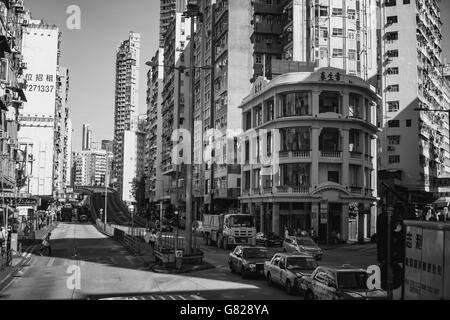 27. Juni 2016 Reisen in Sham Shui Po, Hong Kong - die berühmten Straßenmarkt und Altstadt Stockfoto