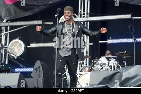 Fuse ODG live auf der Bühne am 2. Tag des Parklife Festivals am 07 2015. Juni im Heaton Park Manchester, Großbritannien Stockfoto